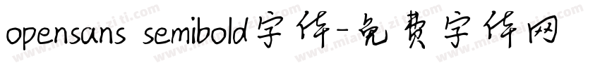 opensans semibold字体字体转换